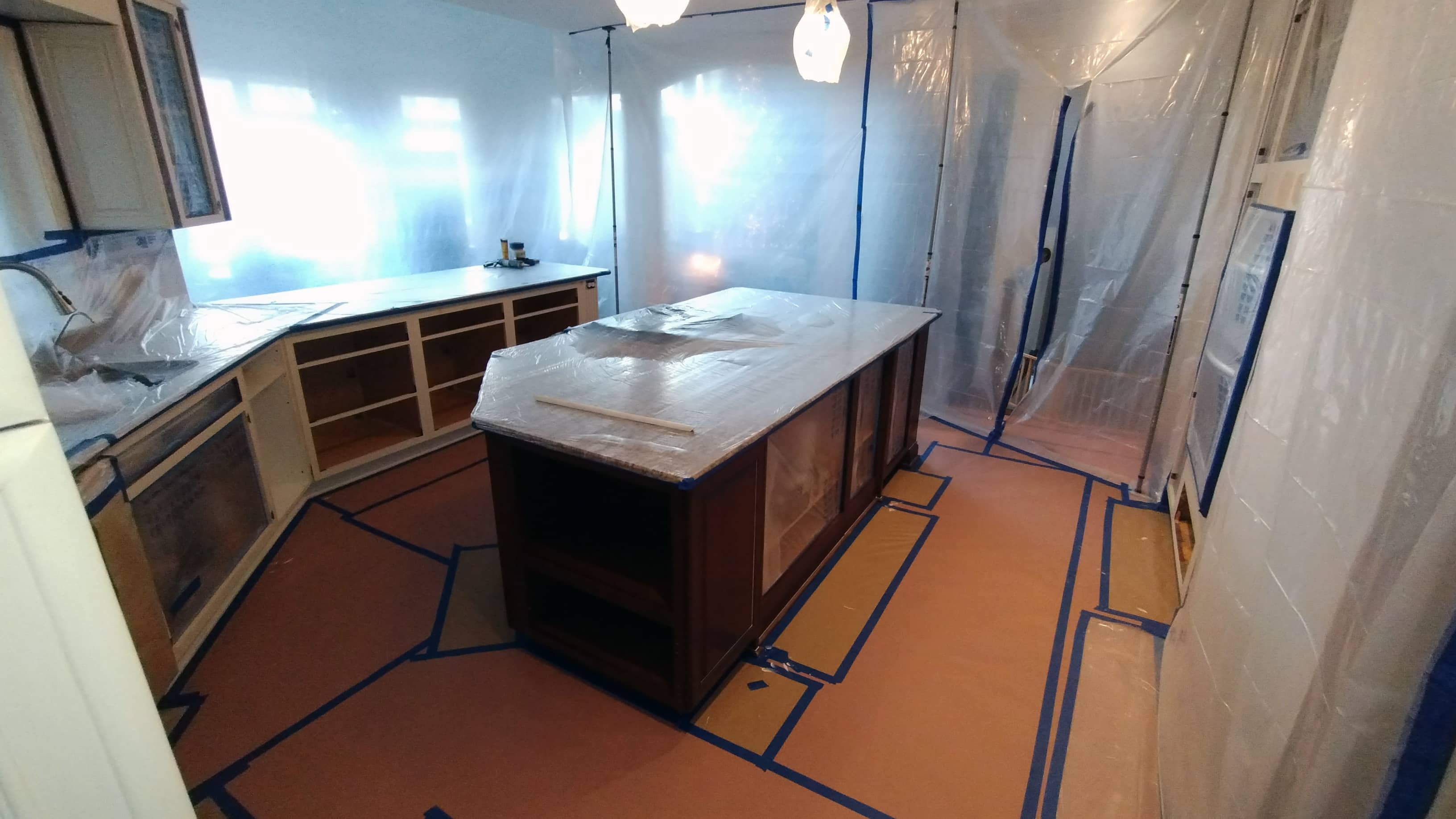 kitchen cabinet painting prep Marysville OH