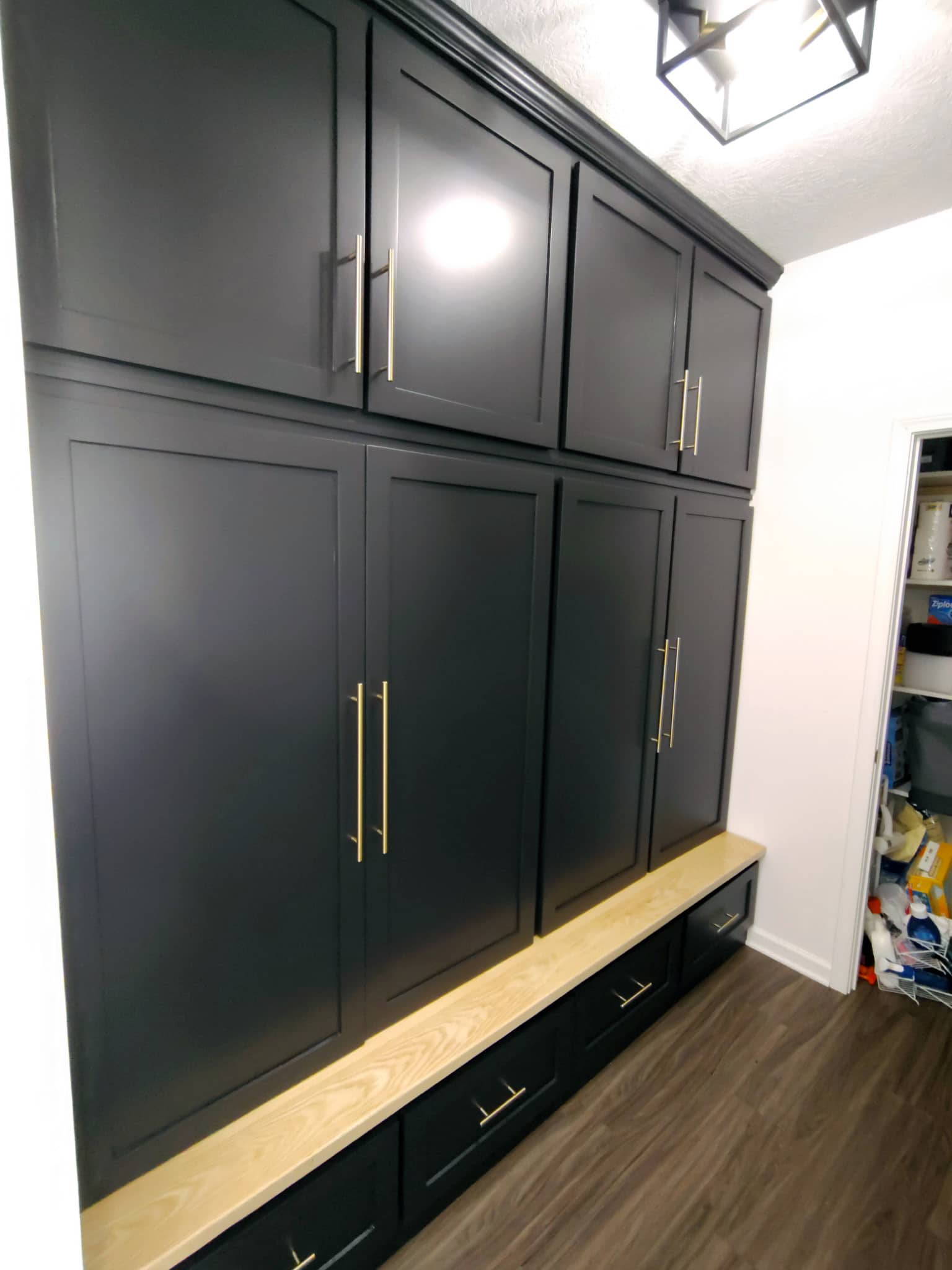 mudroom cabinet painting Central Ohio