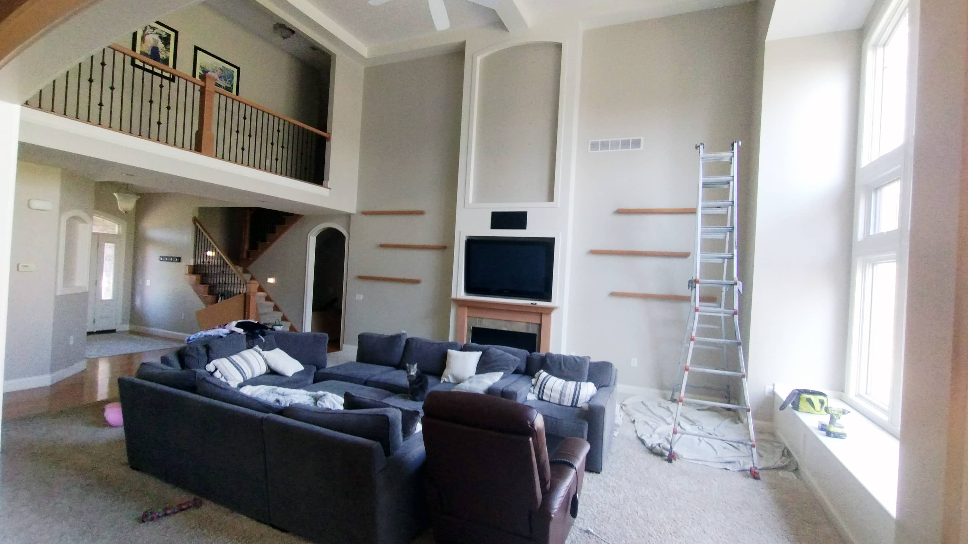 two story great room interior painting Dublin OH