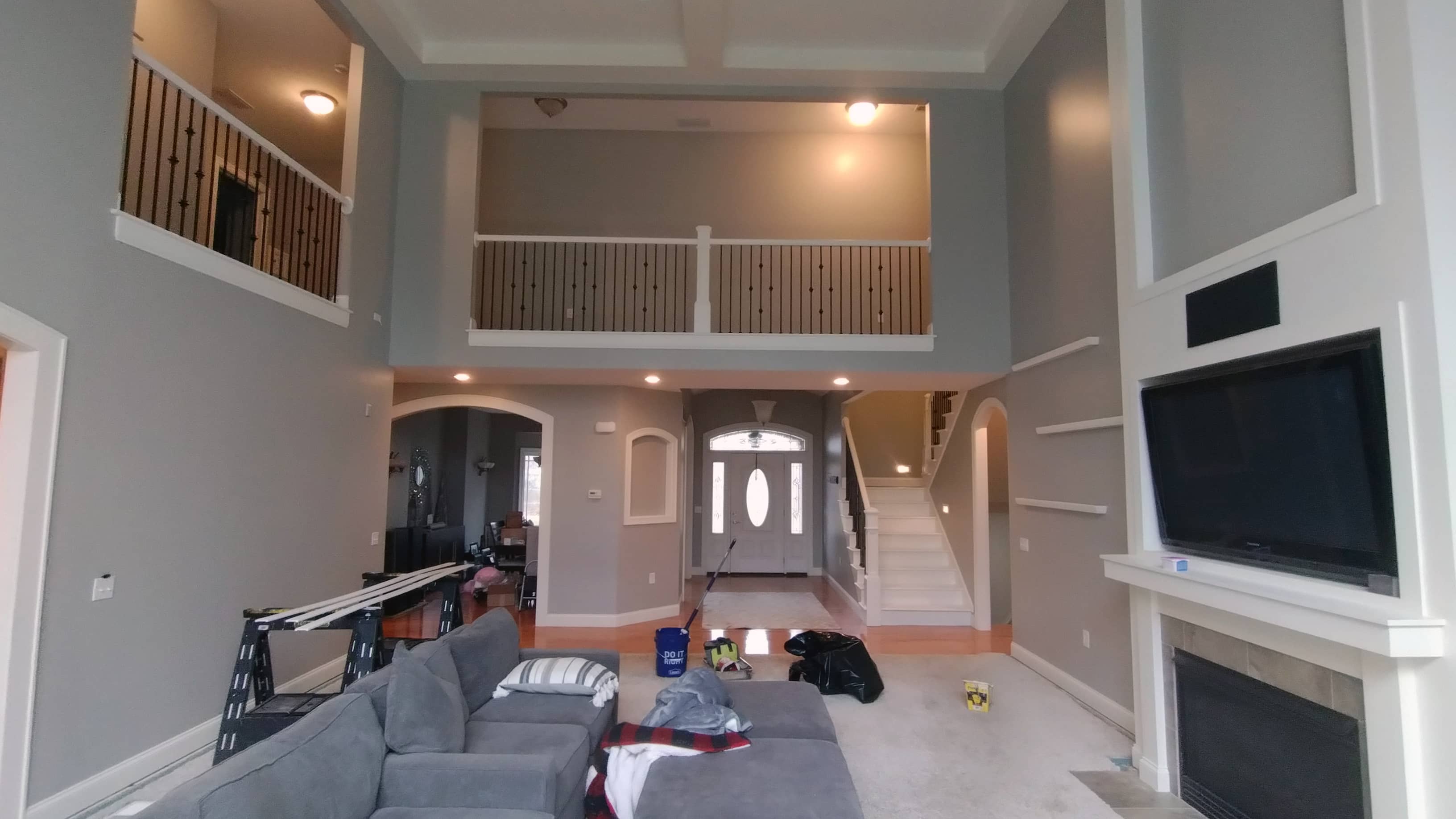two story living room painting Columbus OH