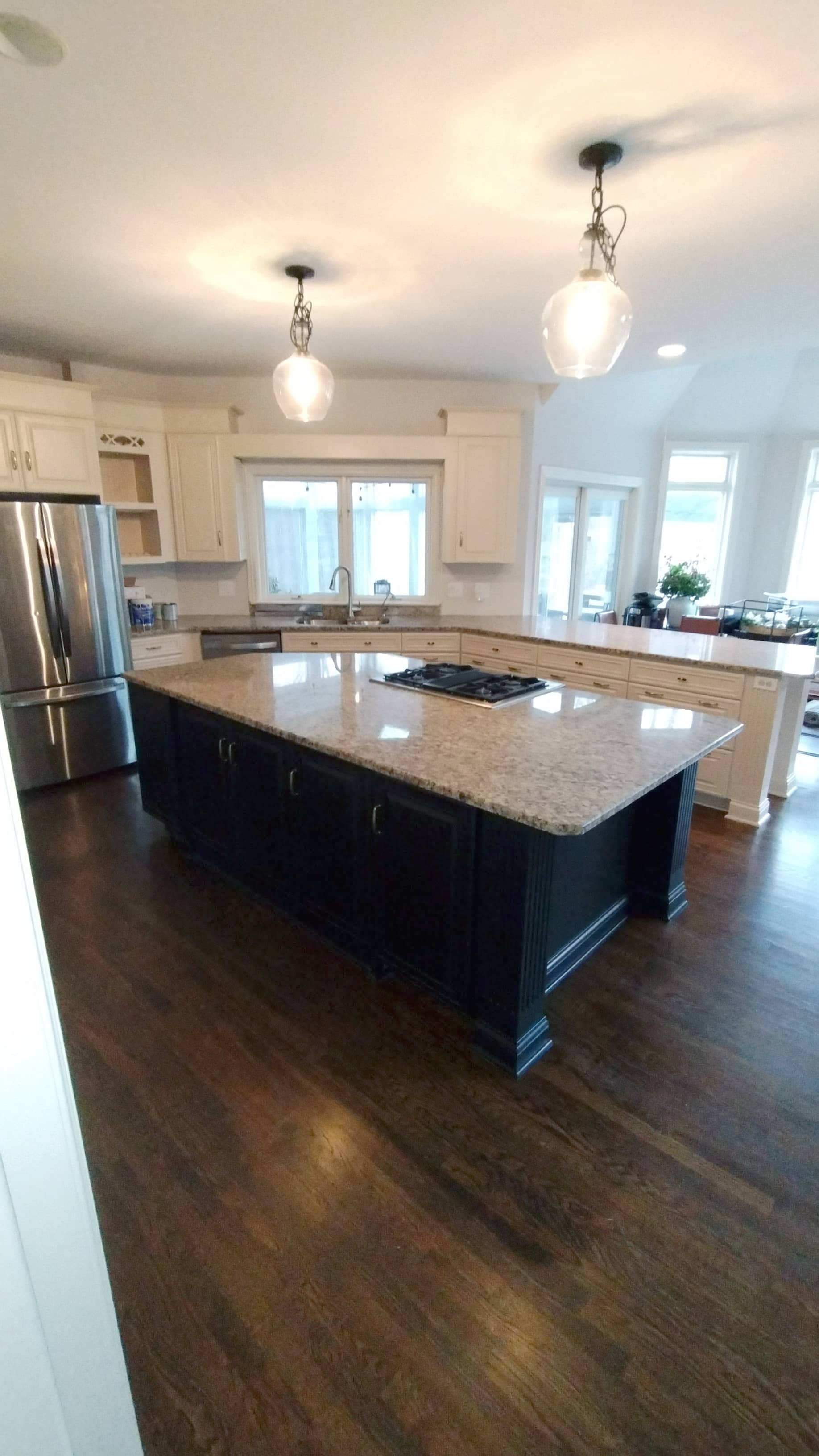 two tone kitchen cabinet painting Marysville OH