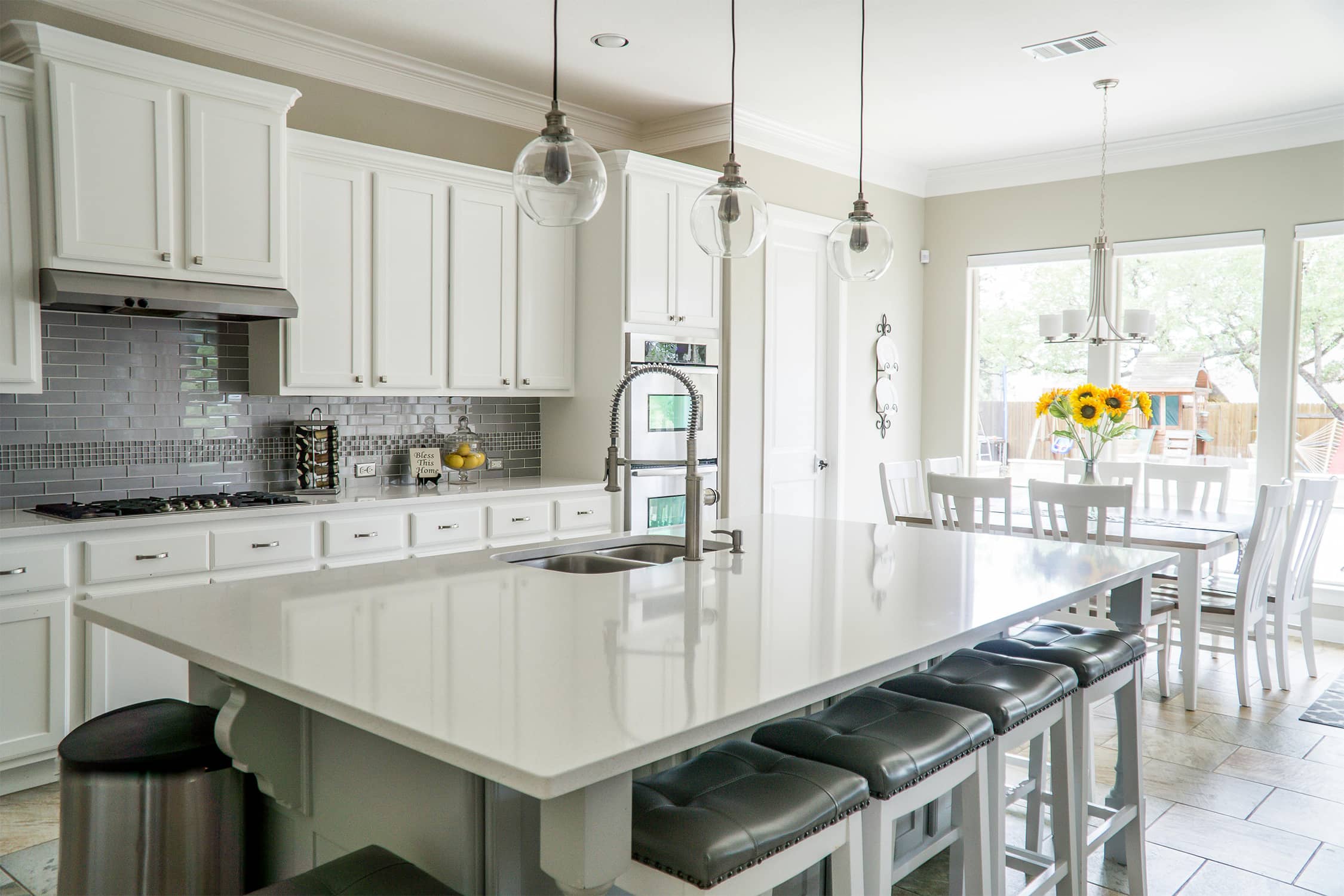 white kitchen cabinet painting Marysville OH